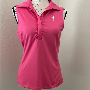 Golftini Pink Sleeveless Golf Shirt